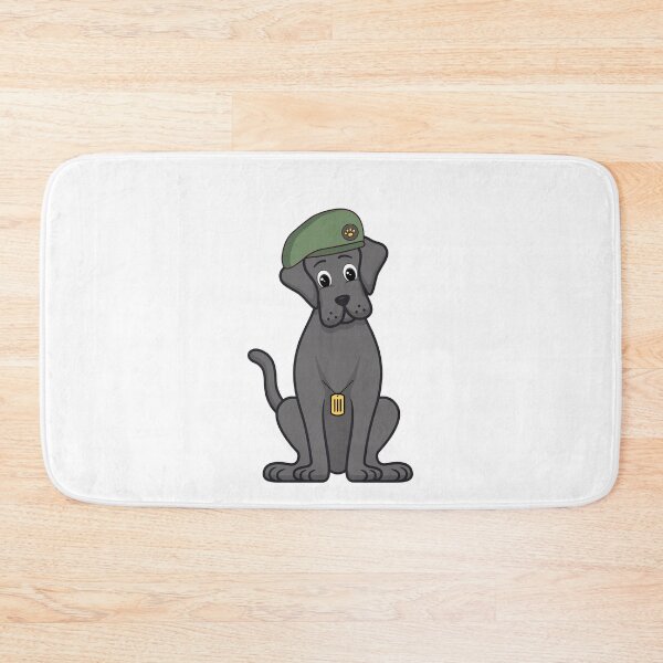 Item preview, Funny Big Black Dog green beret designed and sold by Pet Station.