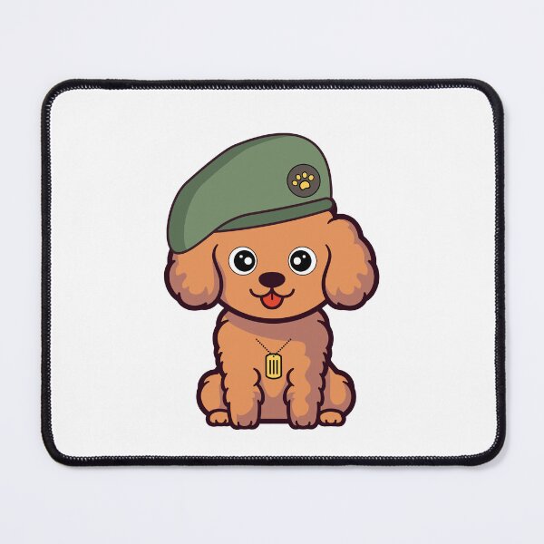 Item preview, Funny Brown Dog green beret designed and sold by Pet Station.