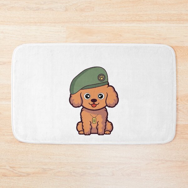 Item preview, Funny Brown Dog green beret designed and sold by Pet Station.