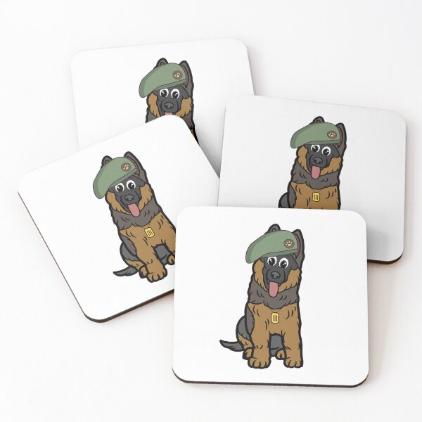 Item preview, Funny guard Dog green beret designed and sold by Pet Station.