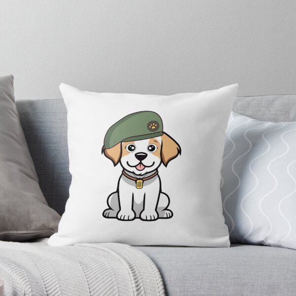 Item preview, Funny Happy Dog green beret designed and sold by Pet Station.