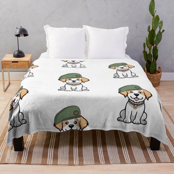 Item preview, Funny Happy Dog green beret designed and sold by Pet Station.