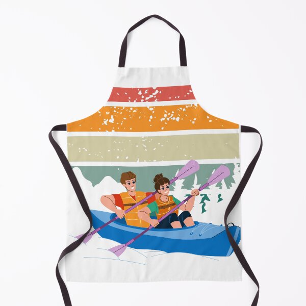Item preview, Kayaking Couple with Blue Kayak in Forest designed and sold by Quirky Dez.