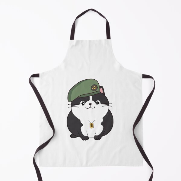 Item preview, Funny Fat Cat is wearing green beret designed and sold by Pet Station.