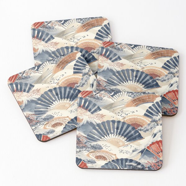 Item preview, Asian fan summer pattern designed and sold by LittleNippon.