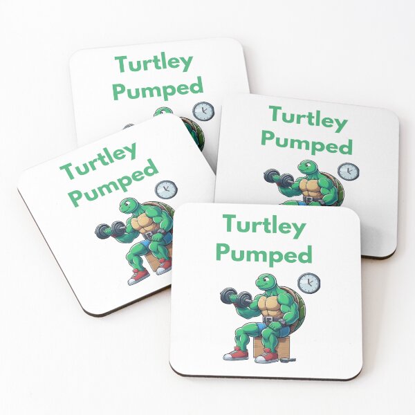 Item preview, Fun turtle exercise celebration get pumped up designed and sold by DudzDesignz.