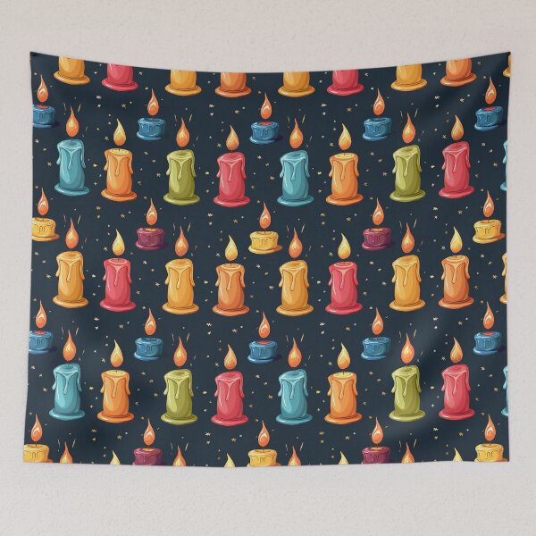 Item preview, Burning Candle on Dark Background designed and sold by NikkofTime.