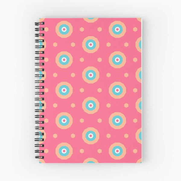 Item preview, Geometric Sunset on Sea Colorful Bullseyes and Hexagons designed and sold by Triplicate Limited.