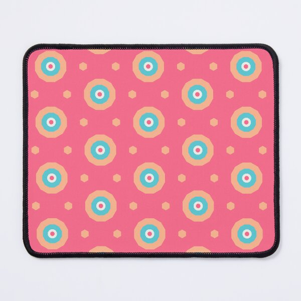 Item preview, Geometric Sunset on Sea Colorful Bullseyes and Hexagons designed and sold by Triplicate Limited.