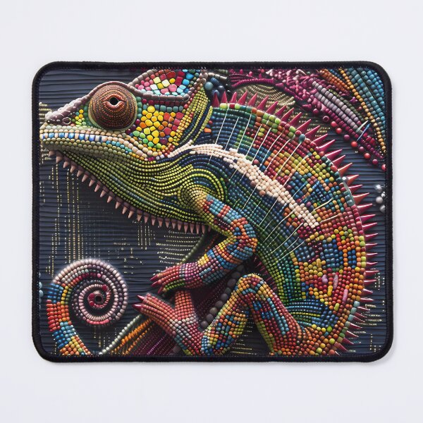 Item preview, “Massai Embroidery and Chameleon Texture” designed and sold by Art-Vortex-fr.