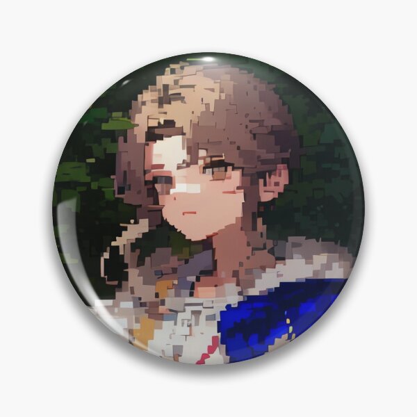 Item preview, Pixelated Warrior in Traditional Attire designed and sold by Eternalstella.