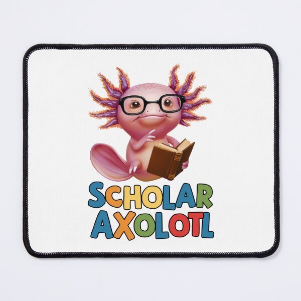 Item preview, Scholar Axolotl - Axolotl with Glasses and Book designed and sold by vk09.