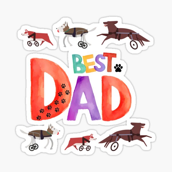 Item preview, The best dad for disabled dogs designed and sold by ewaewadesign.
