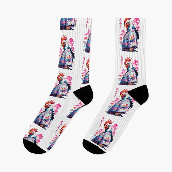 Item preview, Rooster Yokai Vaporwave Aesthetic Samurai Art designed and sold by LuminOrb.