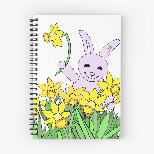 Item preview, Daffodil Bunny Welcoming the Spring Die Cut designed and sold by JoyousArt4u.