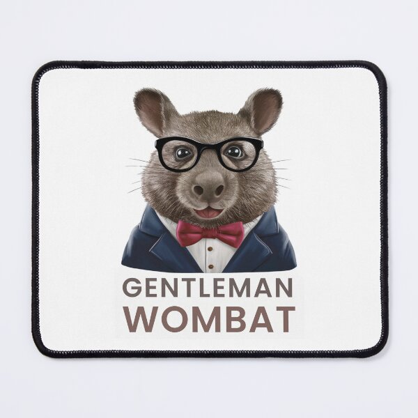 Item preview, Gentleman Wombat - Wombat with Glasses designed and sold by vk09.