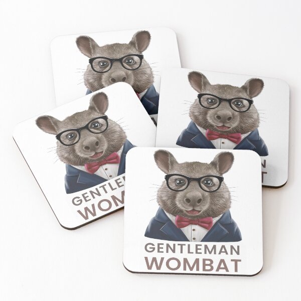 Item preview, Gentleman Wombat - Wombat with Glasses designed and sold by vk09.