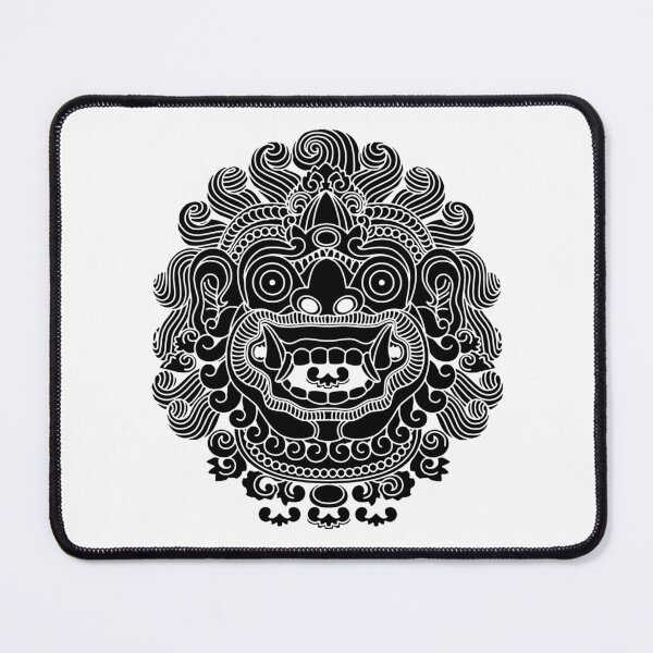 Item preview, Beautiful 3 mask Nang-Yai lai thai traditional black and white designed and sold by Bspaces.