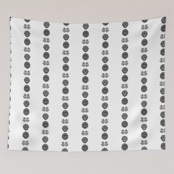 Item preview, Beautiful 3 mask Nang-Yai lai thai traditional black and white designed and sold by Bspaces.