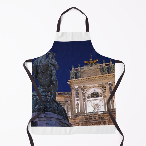 Item preview, Statue of Prince Eugen in front of  Hofburg Palace Heldenplatz Vienna by night designed and sold by goceris.