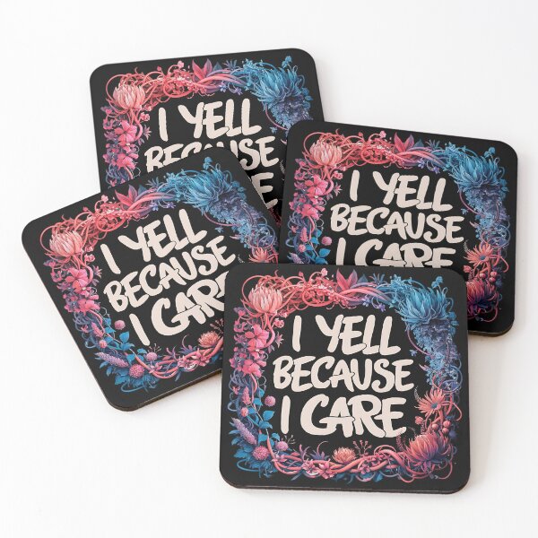 Item preview, I YELL BECAUSE I CARE  FLOWER FRAME designed and sold by justyna-s28.