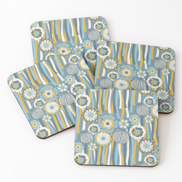 Item preview, Floral Extravaganza Party [retro green and purple] designed and sold by Aia UENO design.