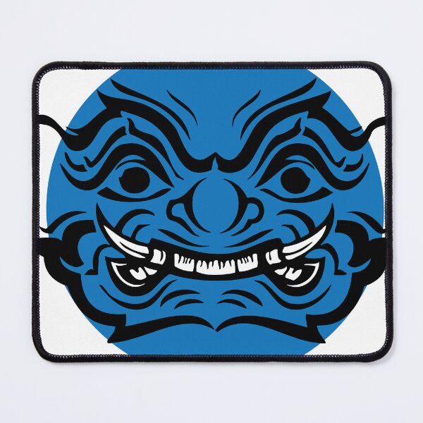 Item preview, Beautiful Nang-Yai lai thai traditional round Blue tone designed and sold by Bspaces.