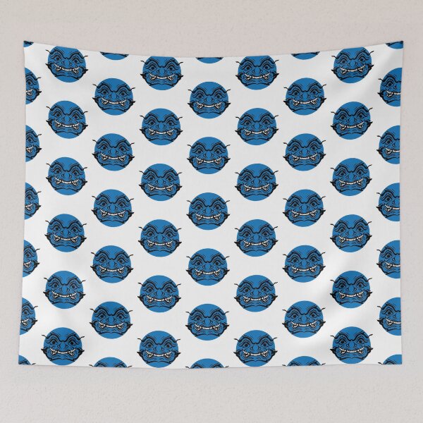 Item preview, Beautiful Nang-Yai lai thai traditional round Blue tone designed and sold by Bspaces.