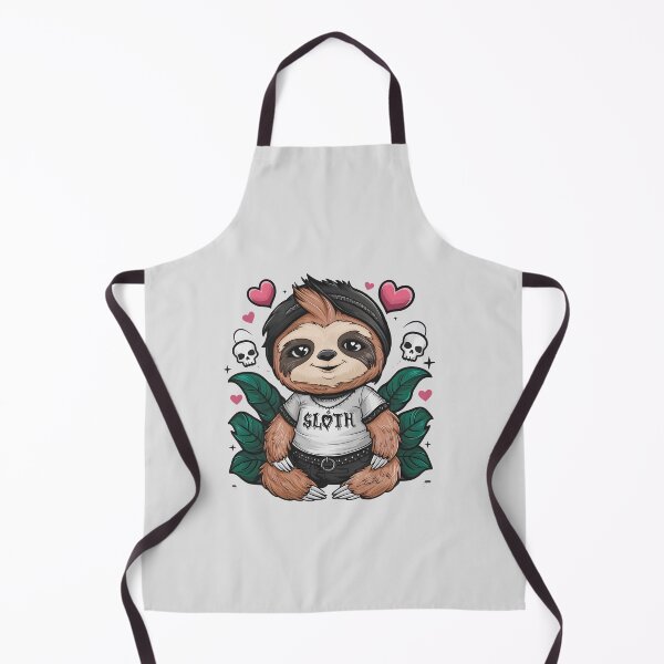 Item preview, Cute Sloth with Hearts and Skeletons designed and sold by Itsheartshop.