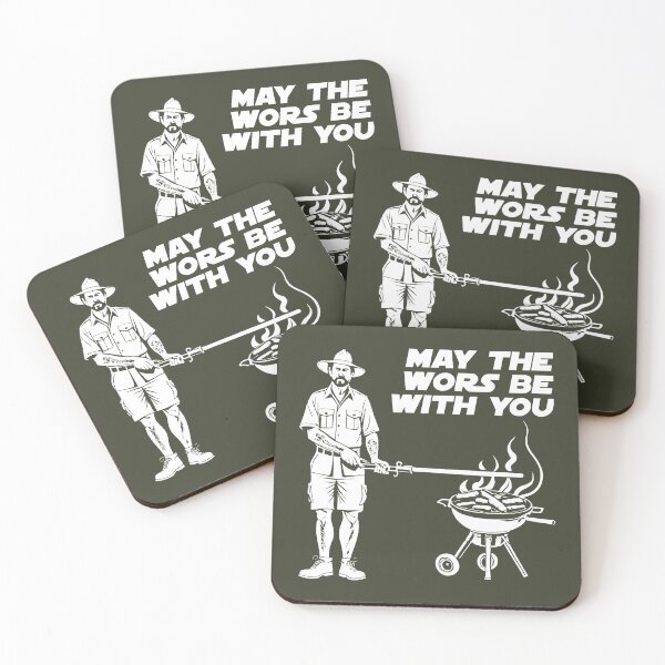Item preview, May the wors be with you (white) designed and sold by SolidEarthArt.