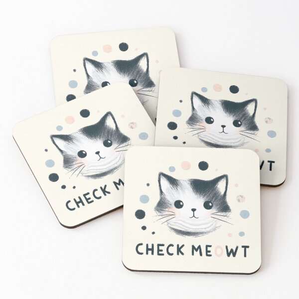 Item preview, Check Meowt Cute Cat Design designed and sold by RuyaFab.