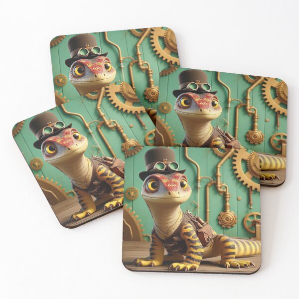Item preview, Steampunk Ackie Monitor Lizard designed and sold by Sillytoe.
