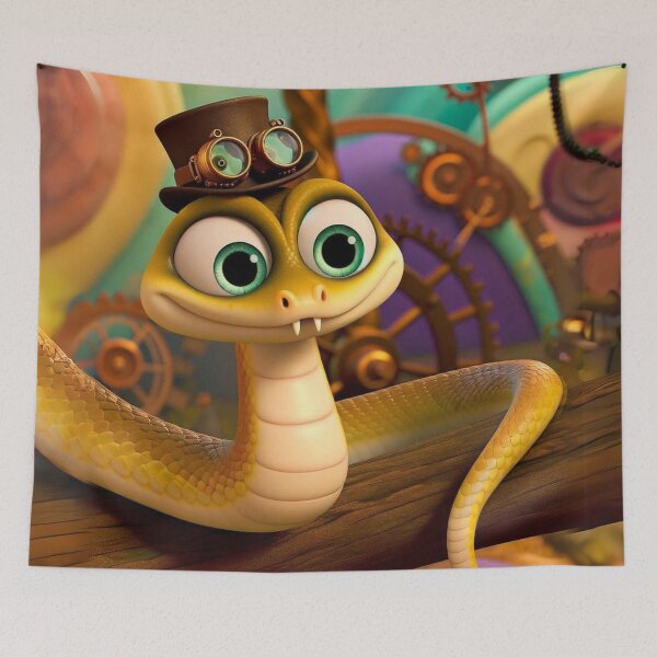 Item preview, Steampunk Aesculapian Snake designed and sold by Sillytoe.