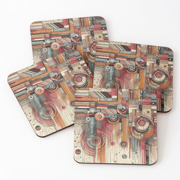 Item preview, Abstract circles and Squares  designed and sold by Maria Pit.