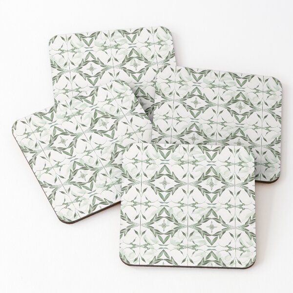 Item preview, Sicilian Tile Pattern with Olive Leaves designed and sold by VoyteksDesigns.