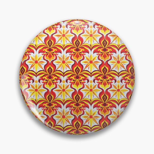 Item preview, Vibrant Sicilian Tile Design in Red and Yellow designed and sold by VoyteksDesigns.