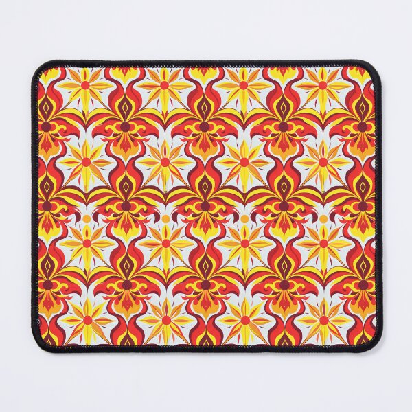 Item preview, Vibrant Sicilian Tile Design in Red and Yellow designed and sold by VoyteksDesigns.