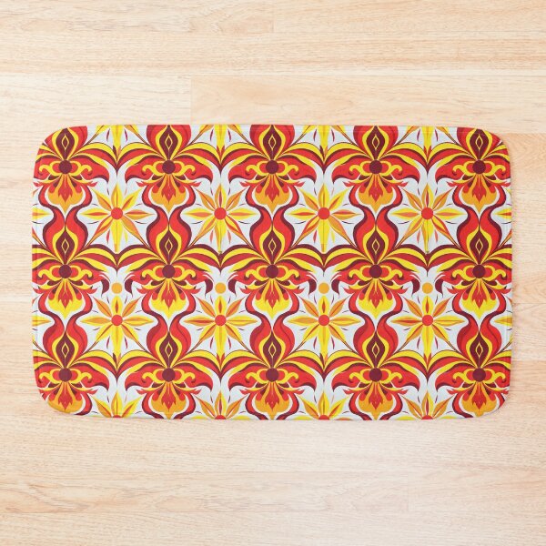 Item preview, Vibrant Sicilian Tile Design in Red and Yellow designed and sold by VoyteksDesigns.