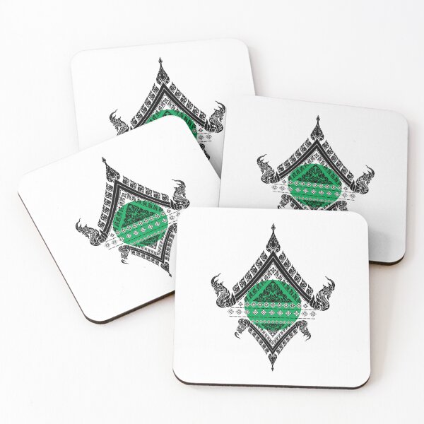 Item preview, Thai style Decor Nang-Yai lai thai traditional Lotus green designed and sold by Bspaces.