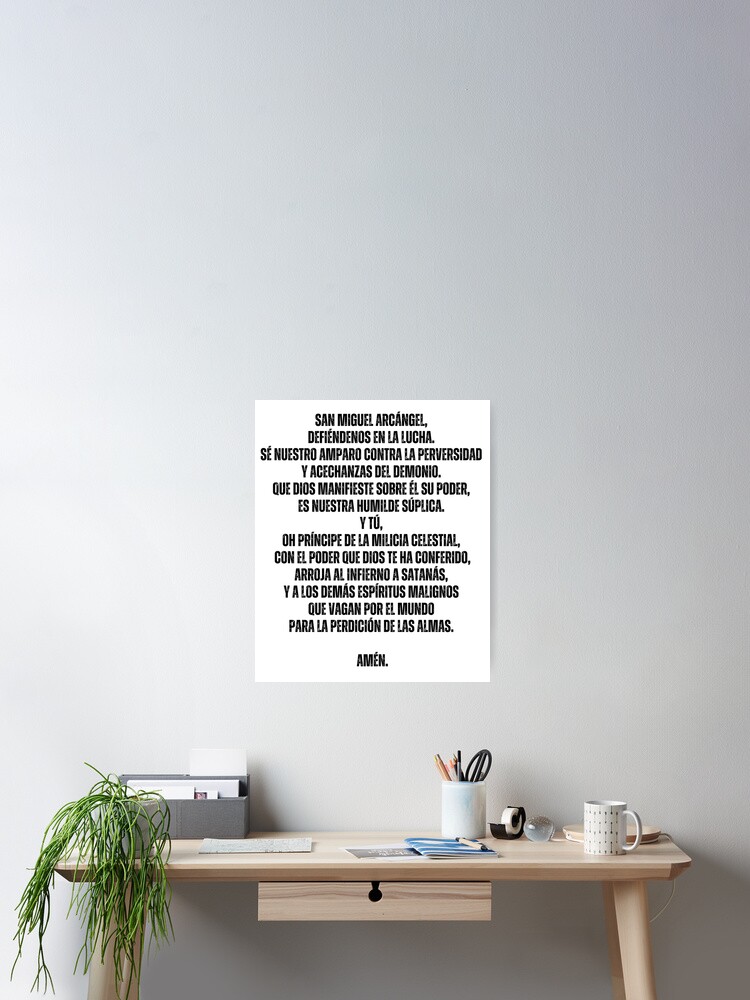 Oración a San Miguel Arcángel Poster