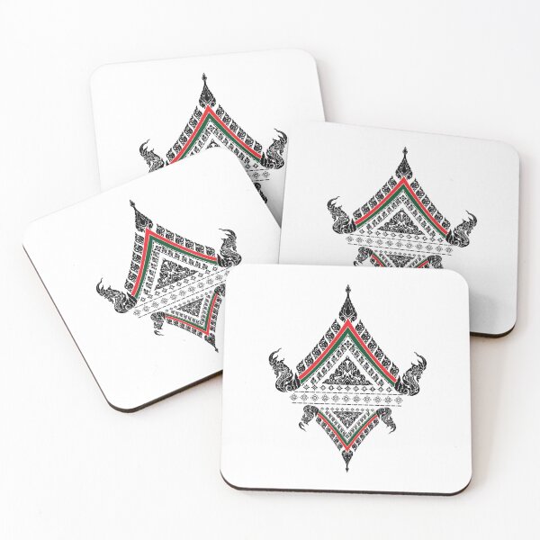 Item preview, Thai style Decor Nang-Yai lai thai traditional Red and Black designed and sold by Bspaces.