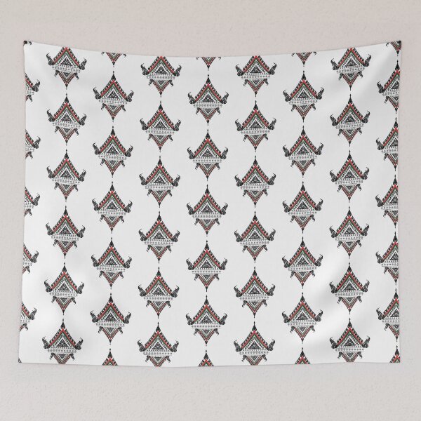 Item preview, Thai style Decor Nang-Yai lai thai traditional Red and Black designed and sold by Bspaces.