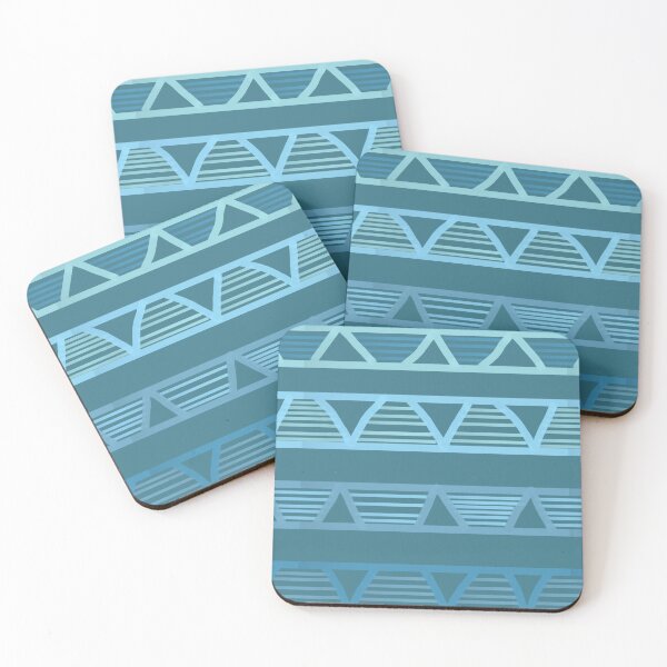 Item preview, Triangle Stripes on Deep Blue Gray  designed and sold by JaygiesDesign.