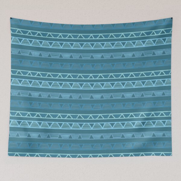 Item preview, Triangle Stripes on Deep Blue Gray  designed and sold by JaygiesDesign.