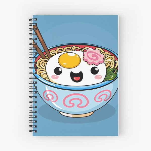 Item preview, Kawaii Bowl of Ramen Noodles Chopsticks Japanese Style designed and sold by redstar19.