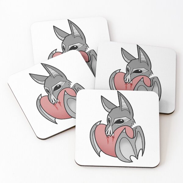 Item preview, Bat chomping a heart designed and sold by Kimpeccc.