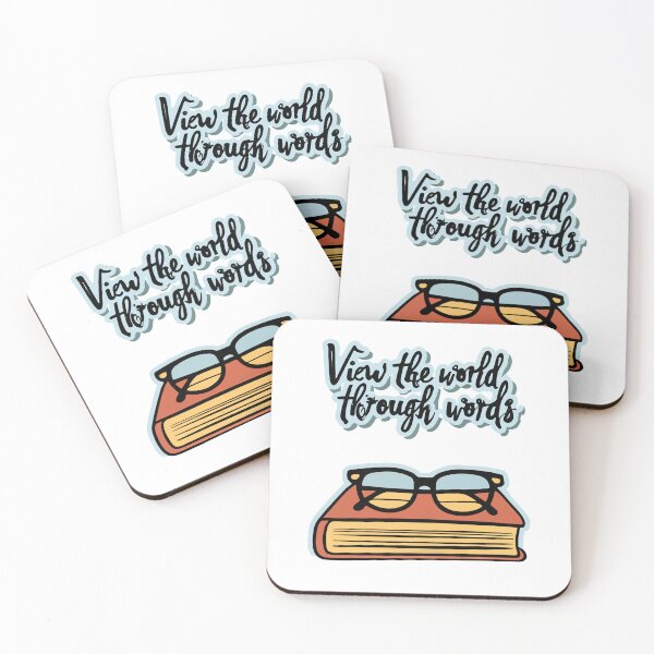 Item preview, View the World Through Words - Literature and Glasses Illustration designed and sold by NiftyWrx.