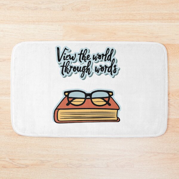 Item preview, View the World Through Words - Literature and Glasses Illustration designed and sold by NiftyWrx.