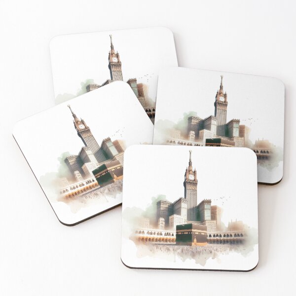 Item preview, Kabbah Masjid Al Haram and Makkah Surrounded Area in watercolor style designed and sold by Home-Crea-Abode.
