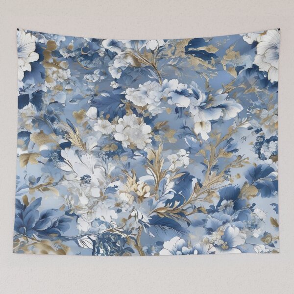 Item preview, Blue chinoiserie pattern designed and sold by Tamas Das.